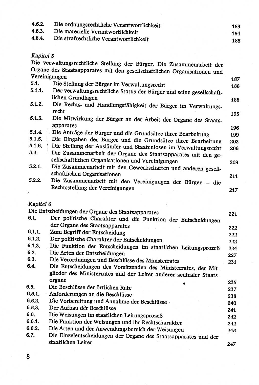 Verwaltungsrecht [Deutsche Demokratische Republik (DDR)], Lehrbuch 1979, Seite 8 (Verw.-R. DDR Lb. 1979, S. 8)