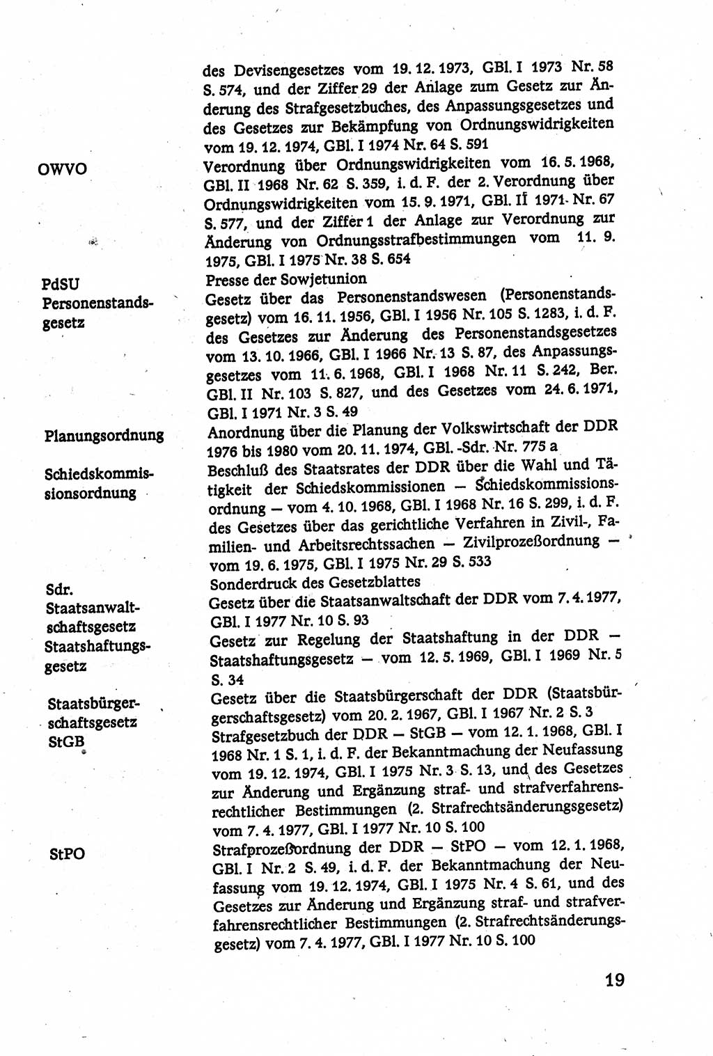 Verwaltungsrecht [Deutsche Demokratische Republik (DDR)], Lehrbuch 1979, Seite 19 (Verw.-R. DDR Lb. 1979, S. 19)