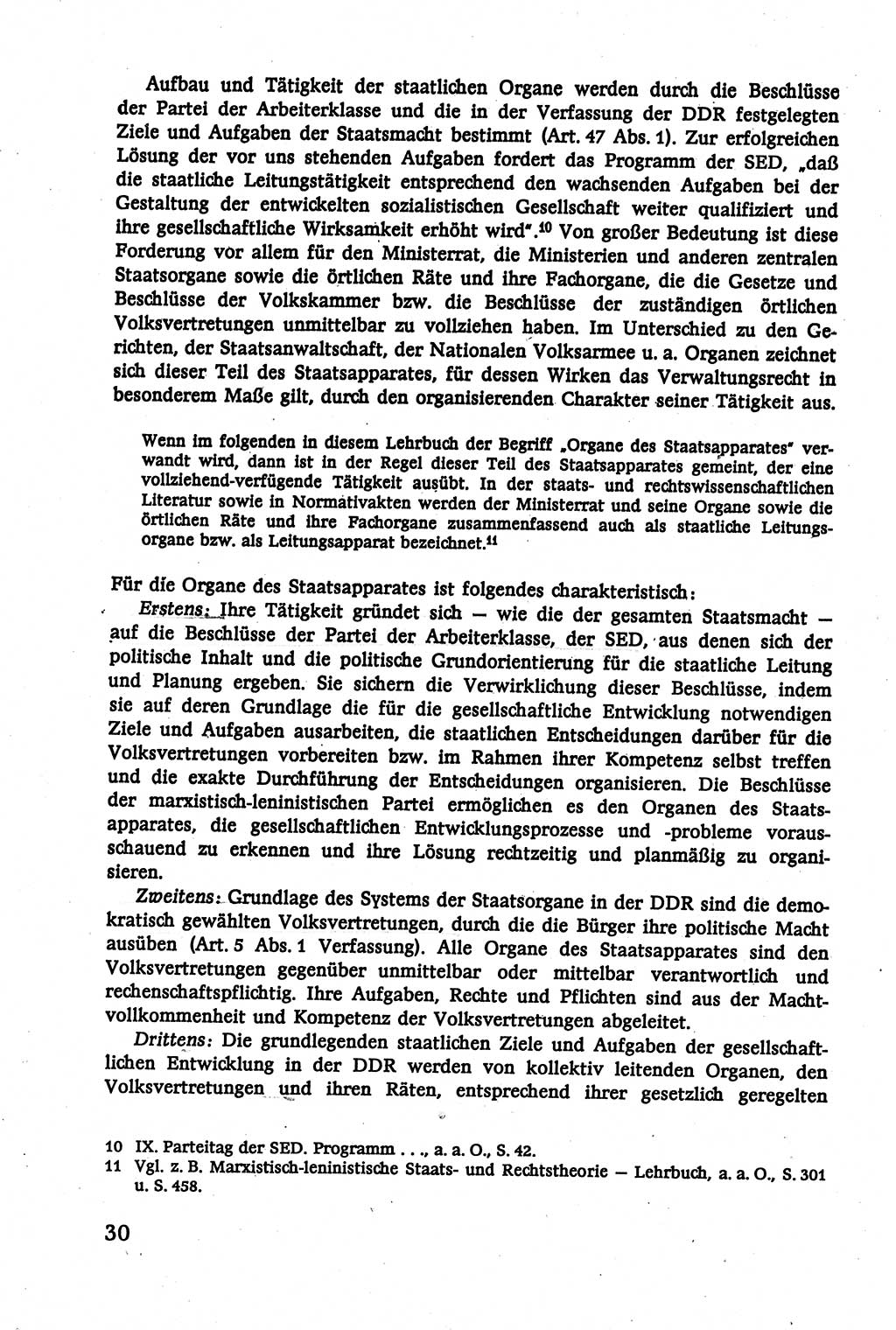 Verwaltungsrecht [Deutsche Demokratische Republik (DDR)], Lehrbuch 1979, Seite 30 (Verw.-R. DDR Lb. 1979, S. 30)