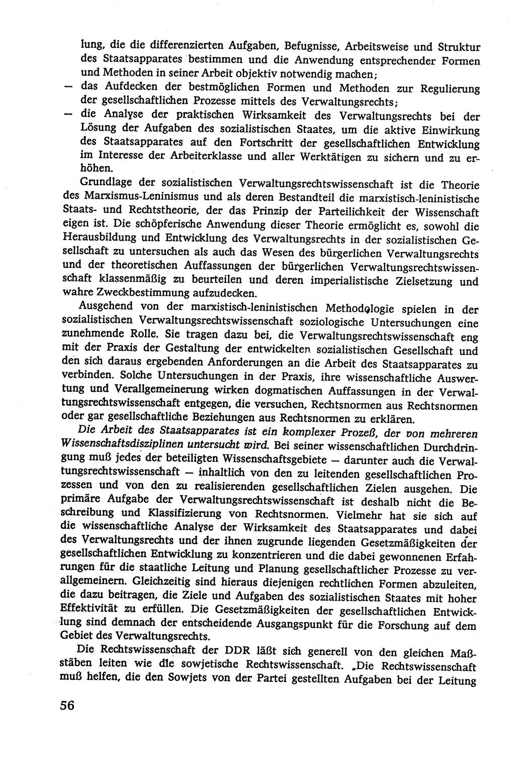 Verwaltungsrecht [Deutsche Demokratische Republik (DDR)], Lehrbuch 1979, Seite 56 (Verw.-R. DDR Lb. 1979, S. 56)