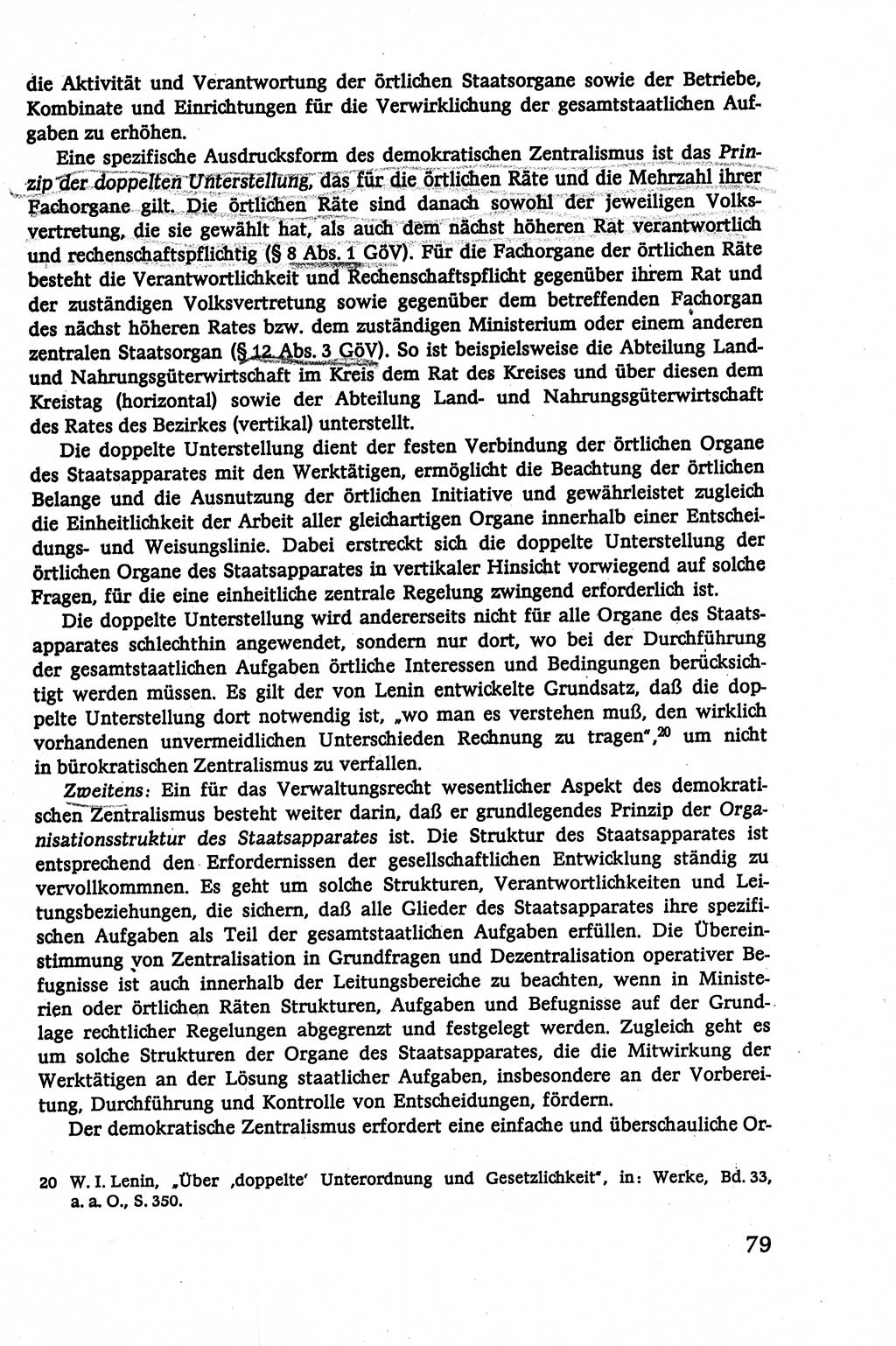 Verwaltungsrecht [Deutsche Demokratische Republik (DDR)], Lehrbuch 1979, Seite 79 (Verw.-R. DDR Lb. 1979, S. 79)