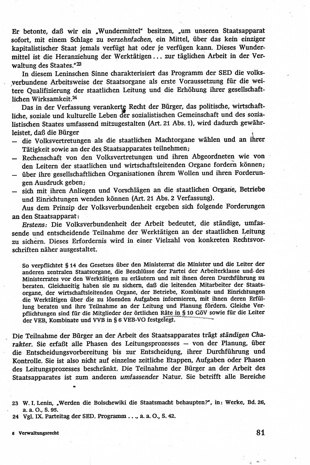 Verwaltungsrecht [Deutsche Demokratische Republik (DDR)], Lehrbuch 1979, Seite 81 (Verw.-R. DDR Lb. 1979, S. 81)