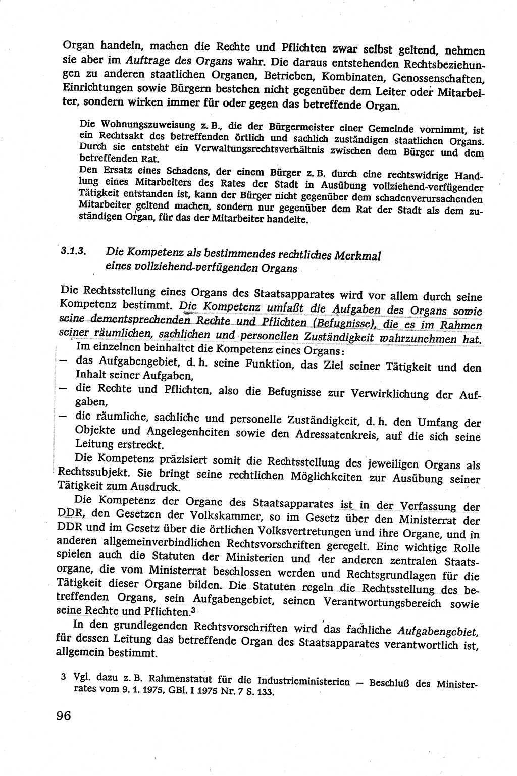 Verwaltungsrecht [Deutsche Demokratische Republik (DDR)], Lehrbuch 1979, Seite 96 (Verw.-R. DDR Lb. 1979, S. 96)