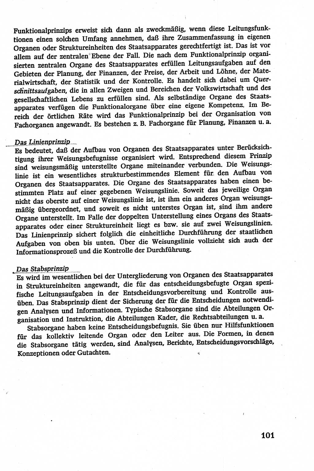 Verwaltungsrecht [Deutsche Demokratische Republik (DDR)], Lehrbuch 1979, Seite 101 (Verw.-R. DDR Lb. 1979, S. 101)