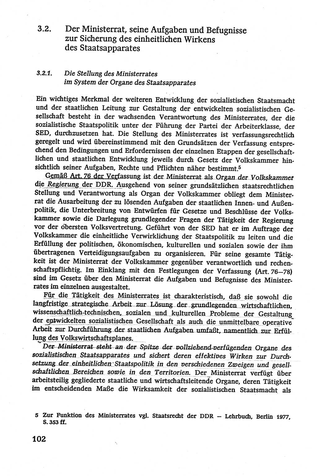 Verwaltungsrecht [Deutsche Demokratische Republik (DDR)], Lehrbuch 1979, Seite 102 (Verw.-R. DDR Lb. 1979, S. 102)