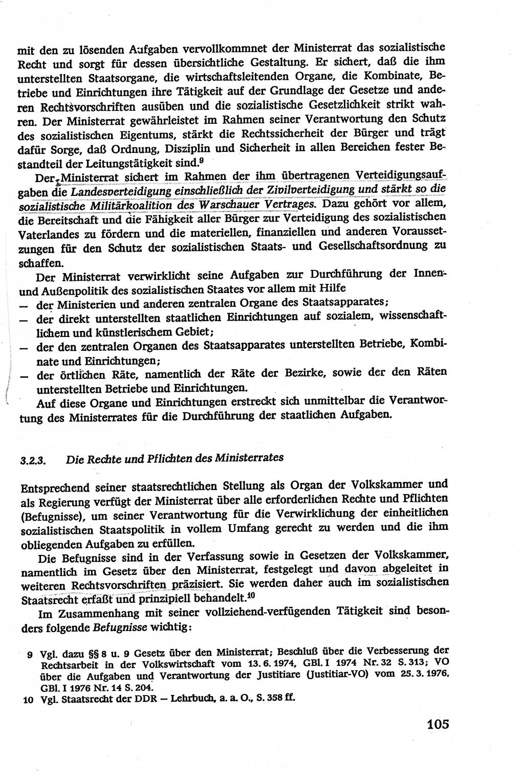 Verwaltungsrecht [Deutsche Demokratische Republik (DDR)], Lehrbuch 1979, Seite 105 (Verw.-R. DDR Lb. 1979, S. 105)