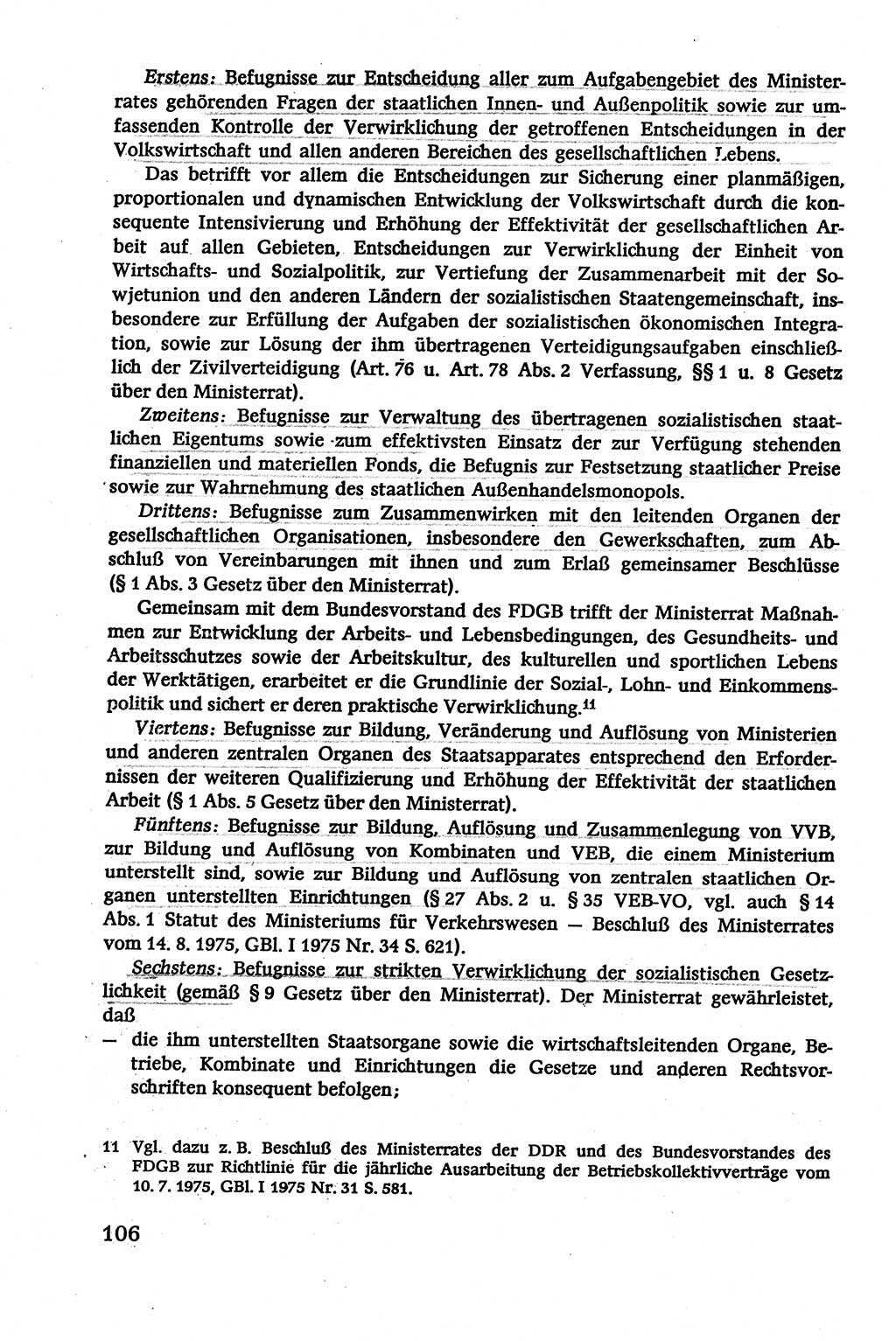 Verwaltungsrecht [Deutsche Demokratische Republik (DDR)], Lehrbuch 1979, Seite 106 (Verw.-R. DDR Lb. 1979, S. 106)