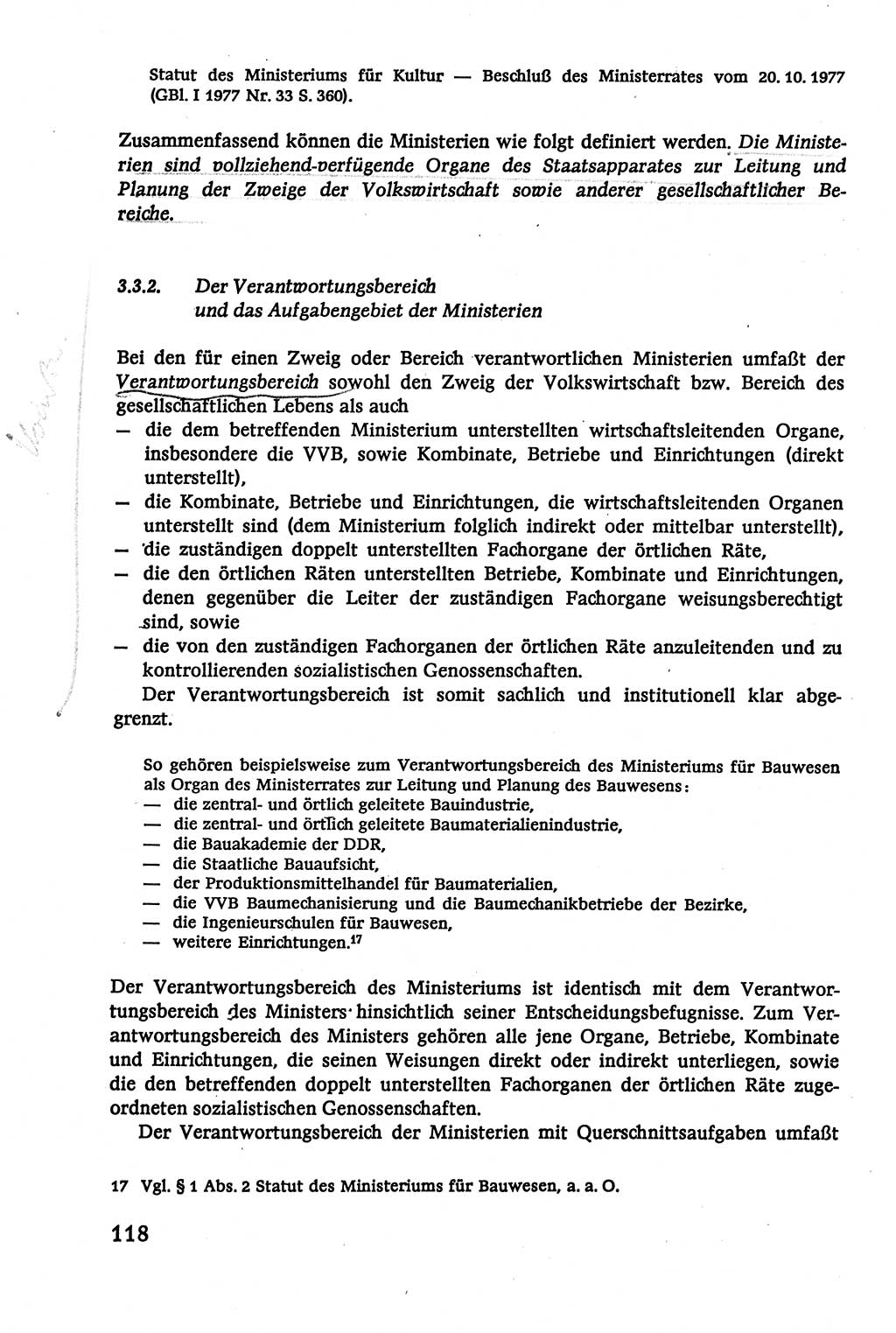 Verwaltungsrecht [Deutsche Demokratische Republik (DDR)], Lehrbuch 1979, Seite 118 (Verw.-R. DDR Lb. 1979, S. 118)