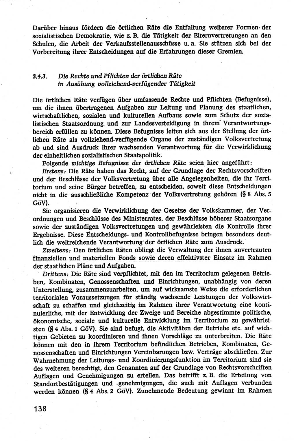 Verwaltungsrecht [Deutsche Demokratische Republik (DDR)], Lehrbuch 1979, Seite 138 (Verw.-R. DDR Lb. 1979, S. 138)