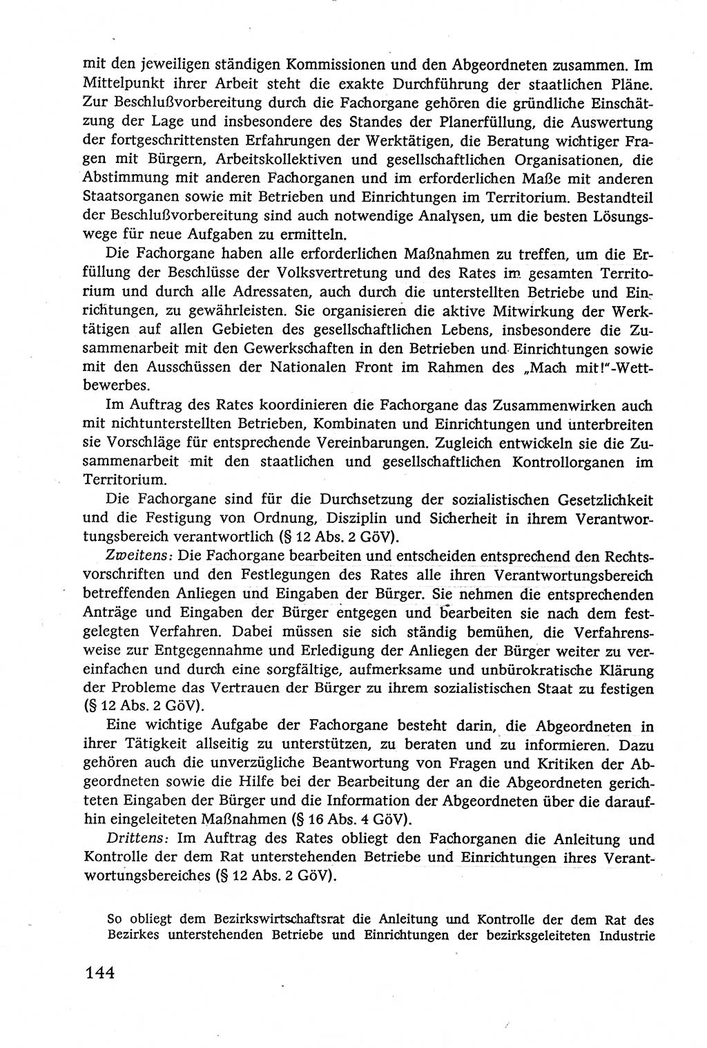 Verwaltungsrecht [Deutsche Demokratische Republik (DDR)], Lehrbuch 1979, Seite 144 (Verw.-R. DDR Lb. 1979, S. 144)