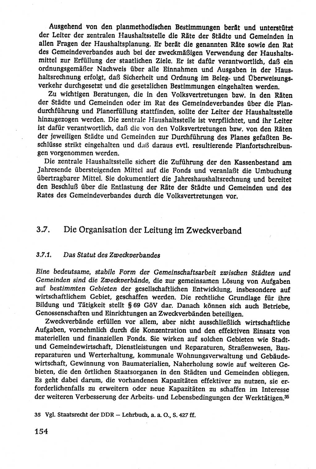 Verwaltungsrecht [Deutsche Demokratische Republik (DDR)], Lehrbuch 1979, Seite 154 (Verw.-R. DDR Lb. 1979, S. 154)