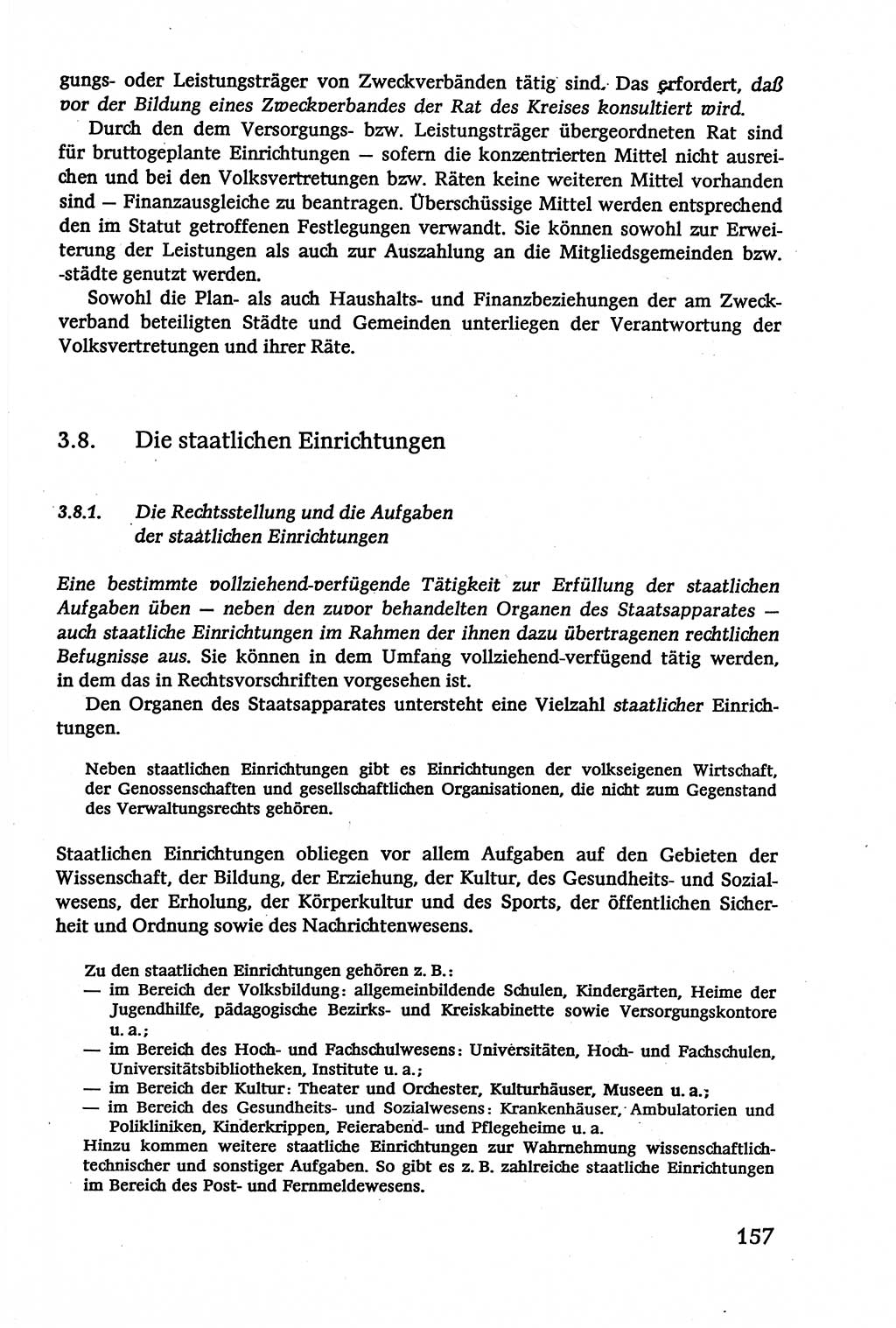 Verwaltungsrecht [Deutsche Demokratische Republik (DDR)], Lehrbuch 1979, Seite 157 (Verw.-R. DDR Lb. 1979, S. 157)