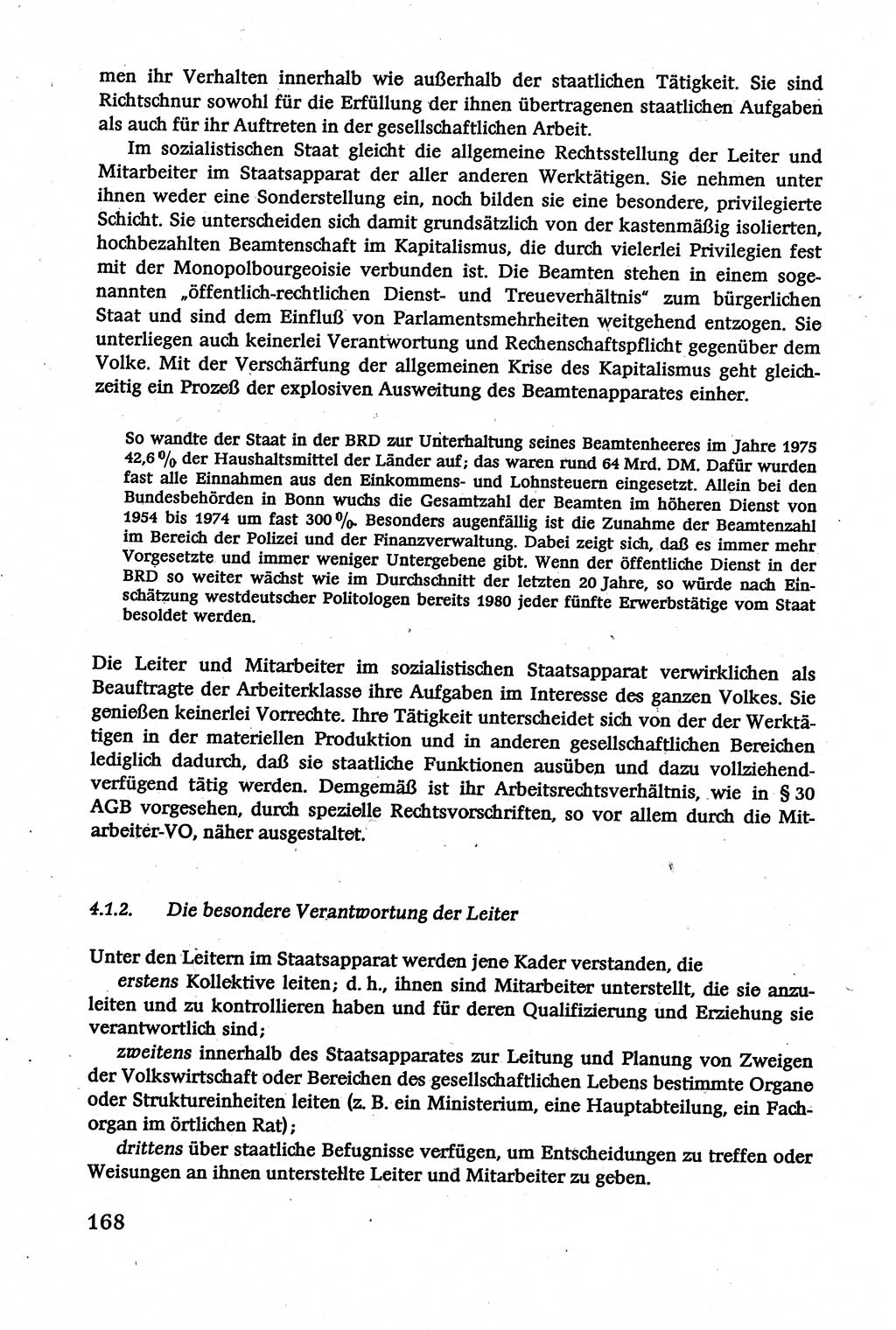 Verwaltungsrecht [Deutsche Demokratische Republik (DDR)], Lehrbuch 1979, Seite 168 (Verw.-R. DDR Lb. 1979, S. 168)