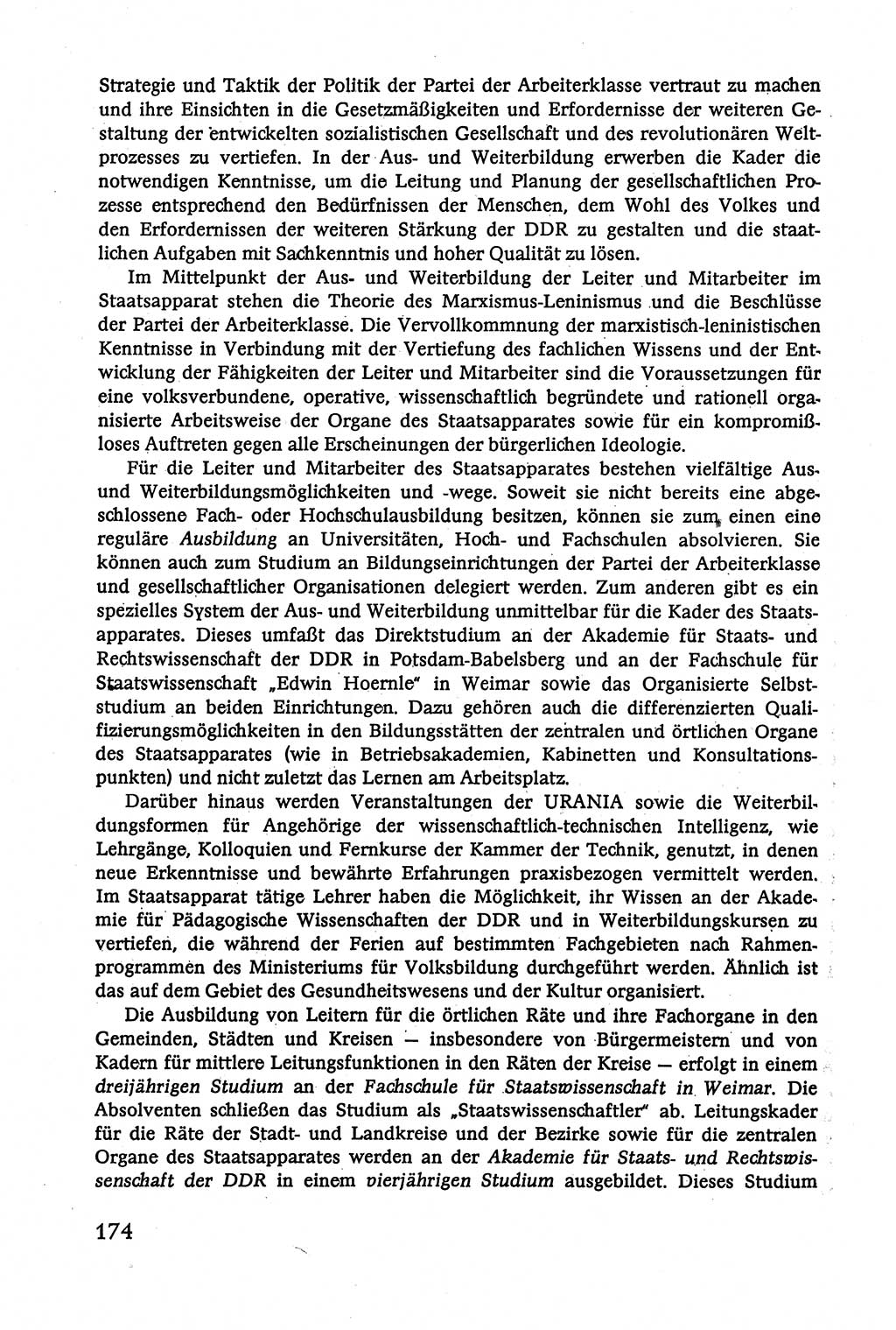 Verwaltungsrecht [Deutsche Demokratische Republik (DDR)], Lehrbuch 1979, Seite 174 (Verw.-R. DDR Lb. 1979, S. 174)