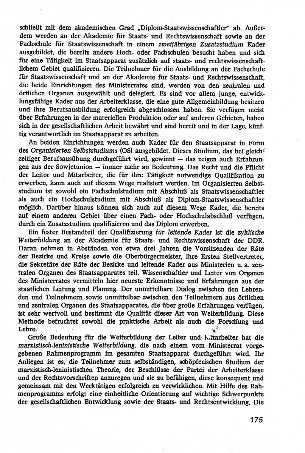 Verwaltungsrecht [Deutsche Demokratische Republik (DDR)], Lehrbuch 1979, Seite 175 (Verw.-R. DDR Lb. 1979, S. 175)