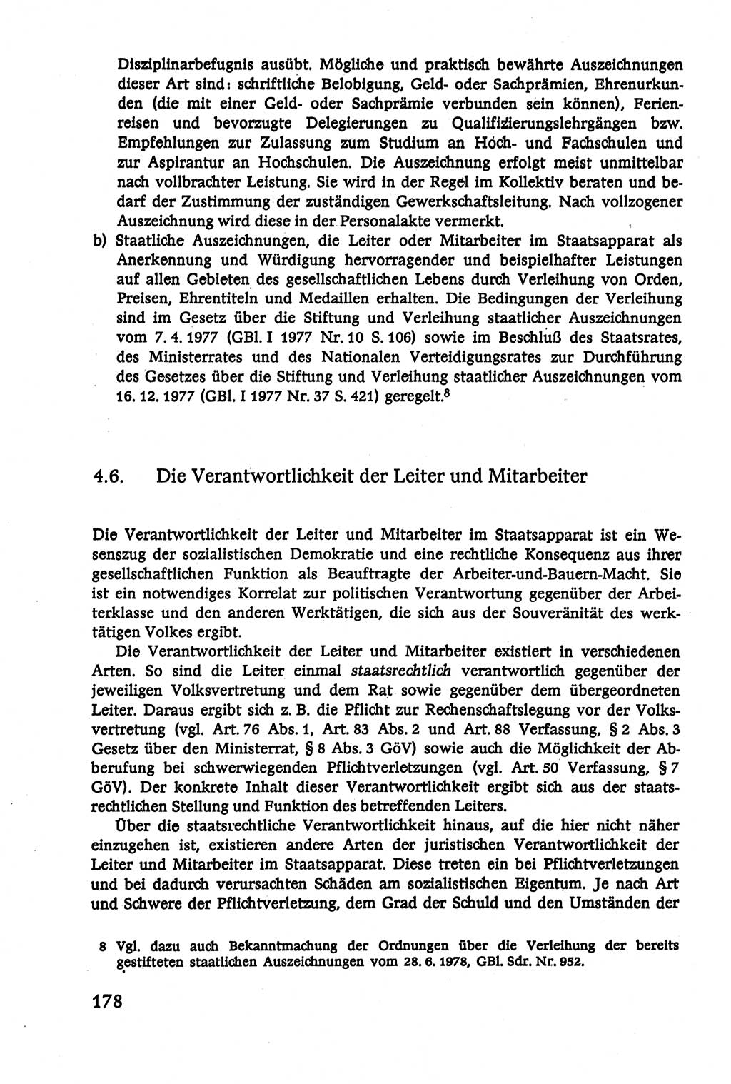 Verwaltungsrecht [Deutsche Demokratische Republik (DDR)], Lehrbuch 1979, Seite 178 (Verw.-R. DDR Lb. 1979, S. 178)