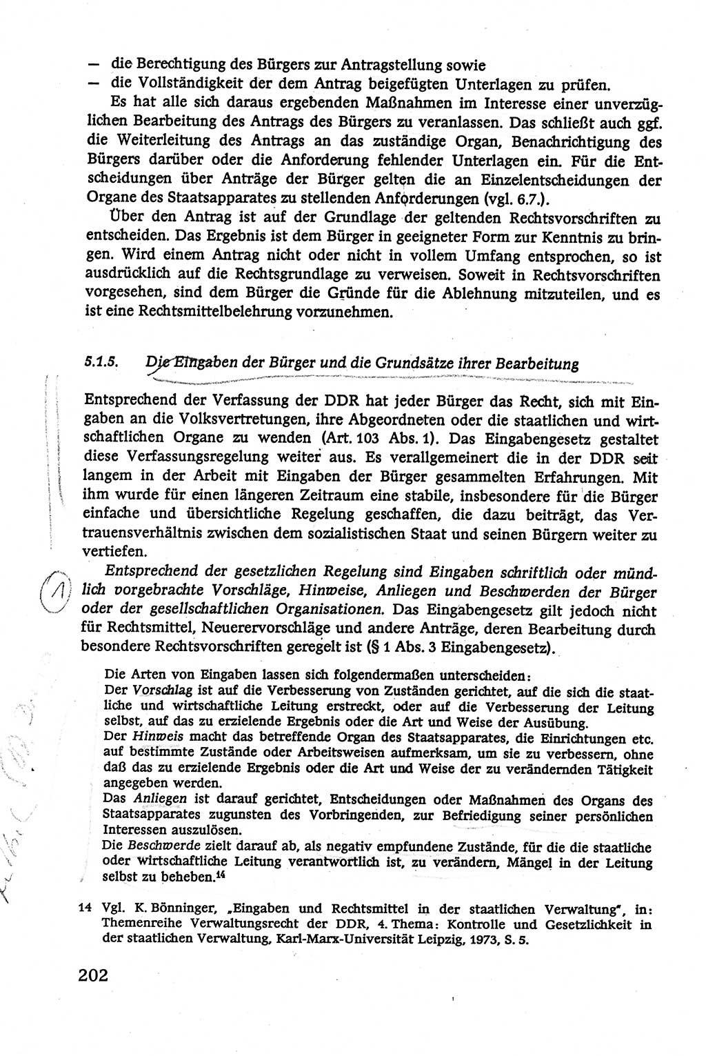 Verwaltungsrecht [Deutsche Demokratische Republik (DDR)], Lehrbuch 1979, Seite 202 (Verw.-R. DDR Lb. 1979, S. 202)
