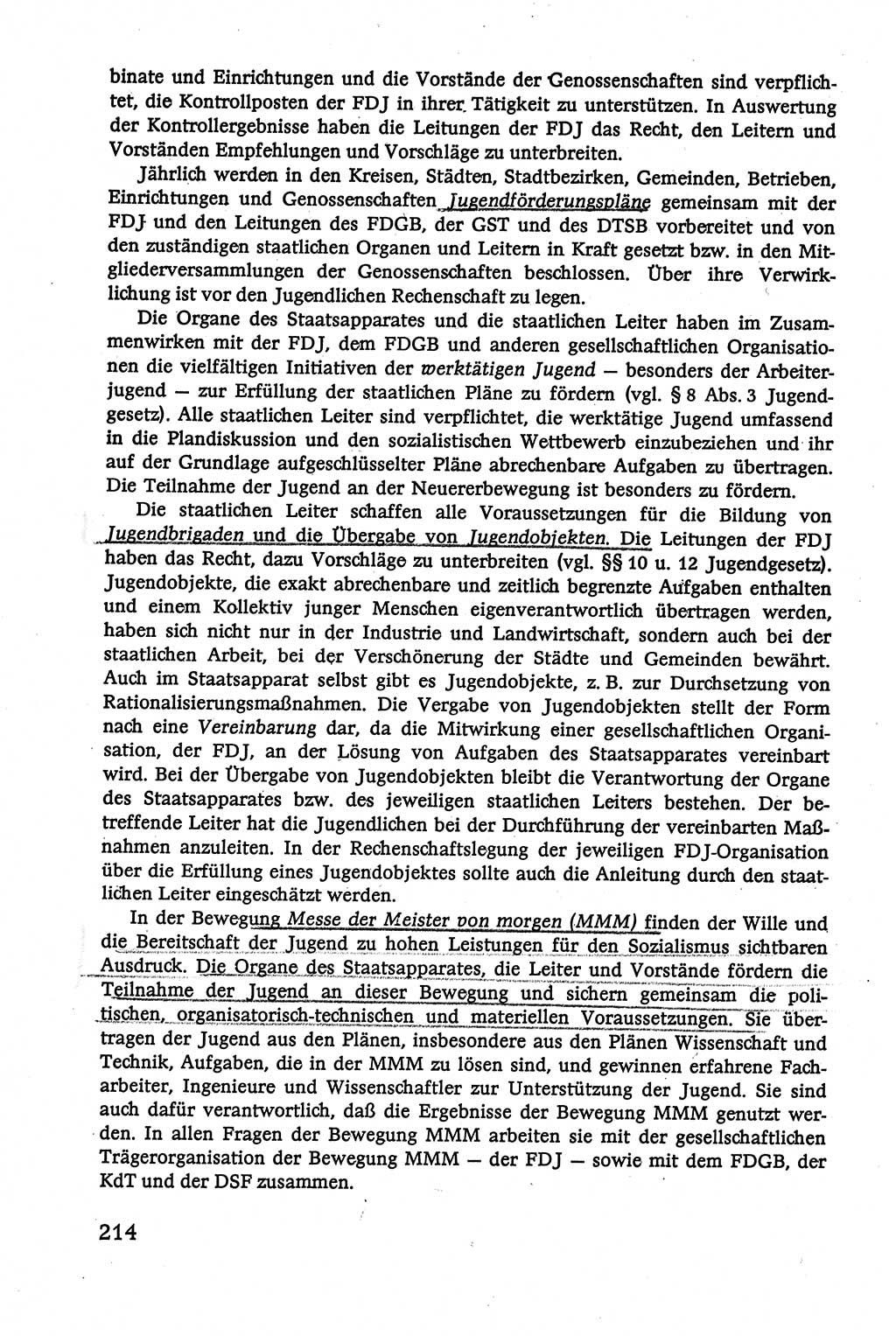 Verwaltungsrecht [Deutsche Demokratische Republik (DDR)], Lehrbuch 1979, Seite 214 (Verw.-R. DDR Lb. 1979, S. 214)