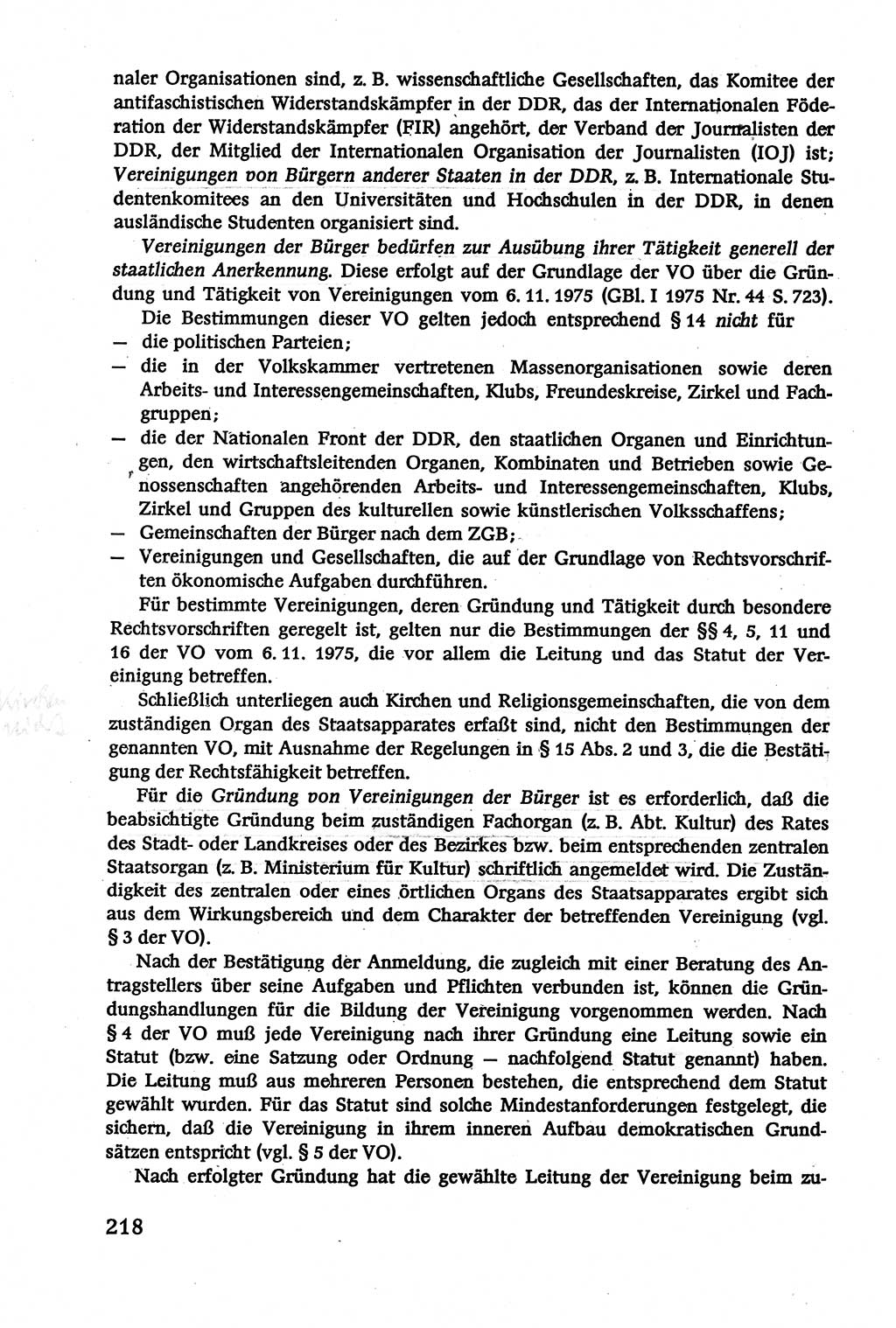 Verwaltungsrecht [Deutsche Demokratische Republik (DDR)], Lehrbuch 1979, Seite 218 (Verw.-R. DDR Lb. 1979, S. 218)
