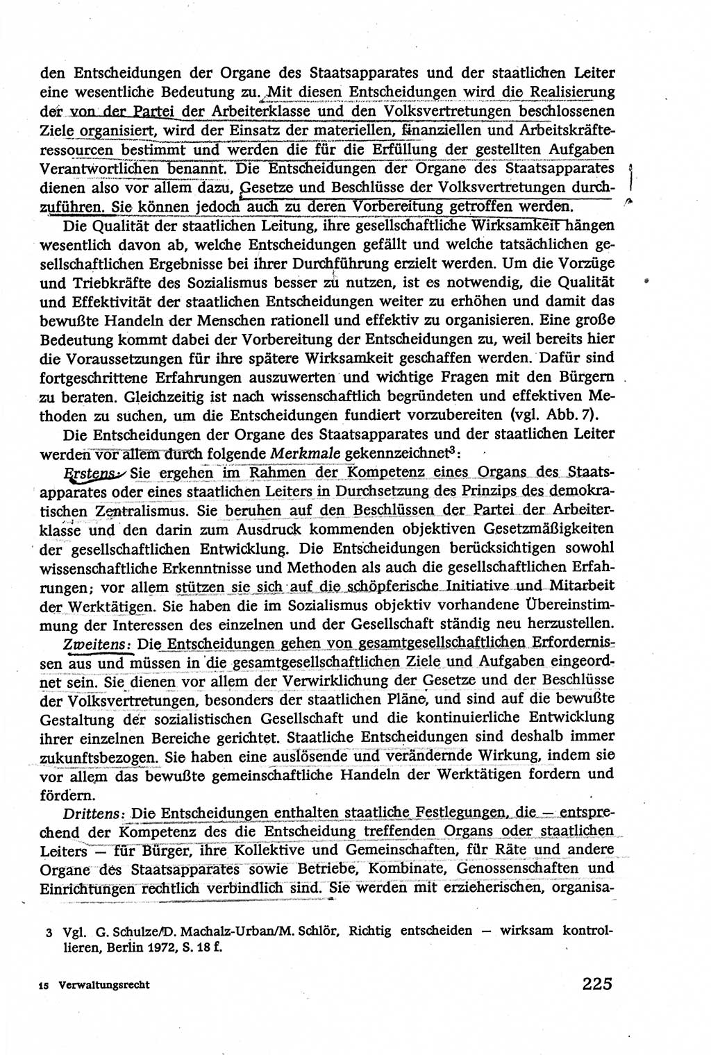 Verwaltungsrecht [Deutsche Demokratische Republik (DDR)], Lehrbuch 1979, Seite 225 (Verw.-R. DDR Lb. 1979, S. 225)