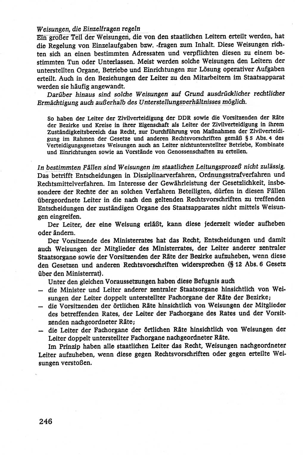 Verwaltungsrecht [Deutsche Demokratische Republik (DDR)], Lehrbuch 1979, Seite 246 (Verw.-R. DDR Lb. 1979, S. 246)