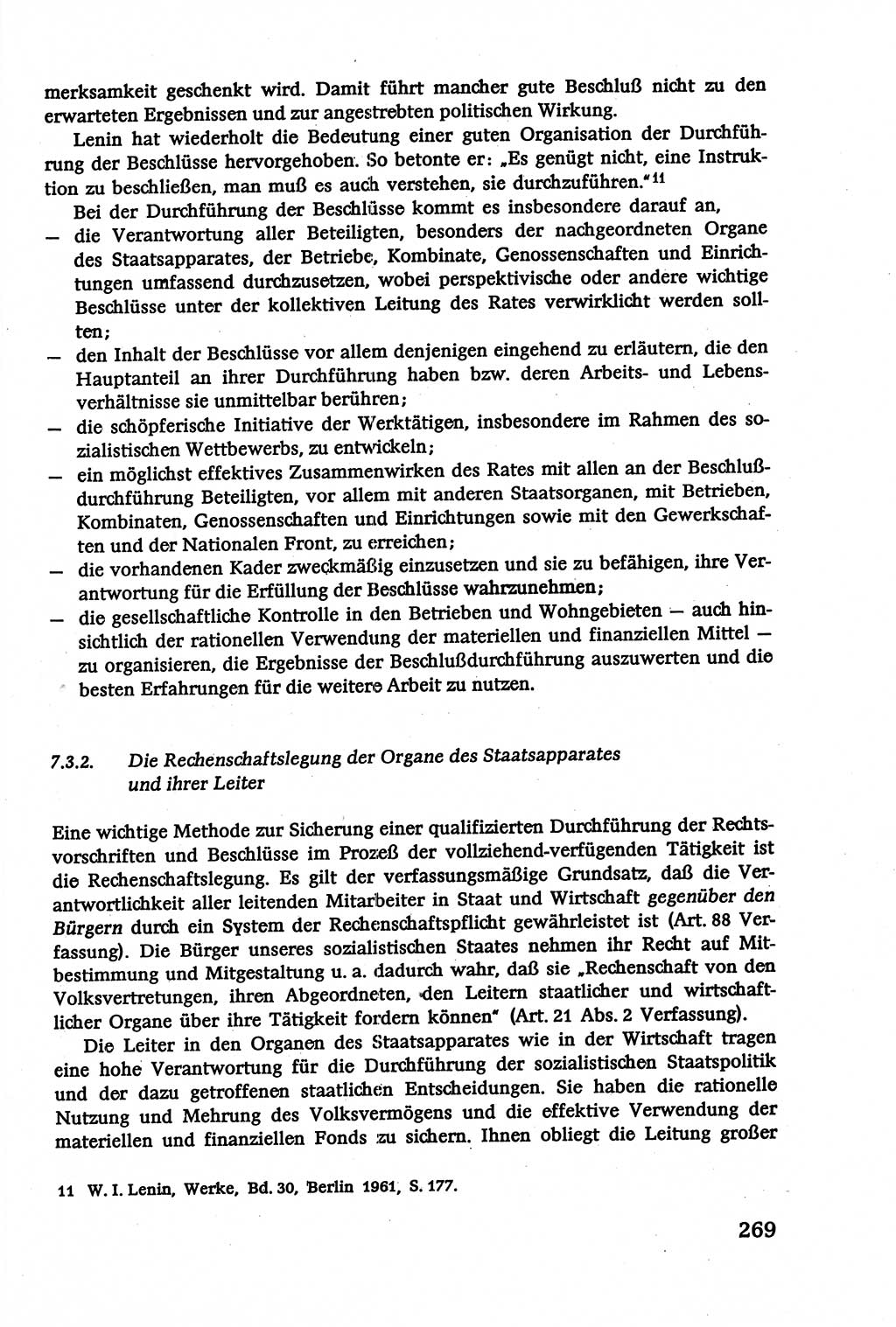 Verwaltungsrecht [Deutsche Demokratische Republik (DDR)], Lehrbuch 1979, Seite 269 (Verw.-R. DDR Lb. 1979, S. 269)