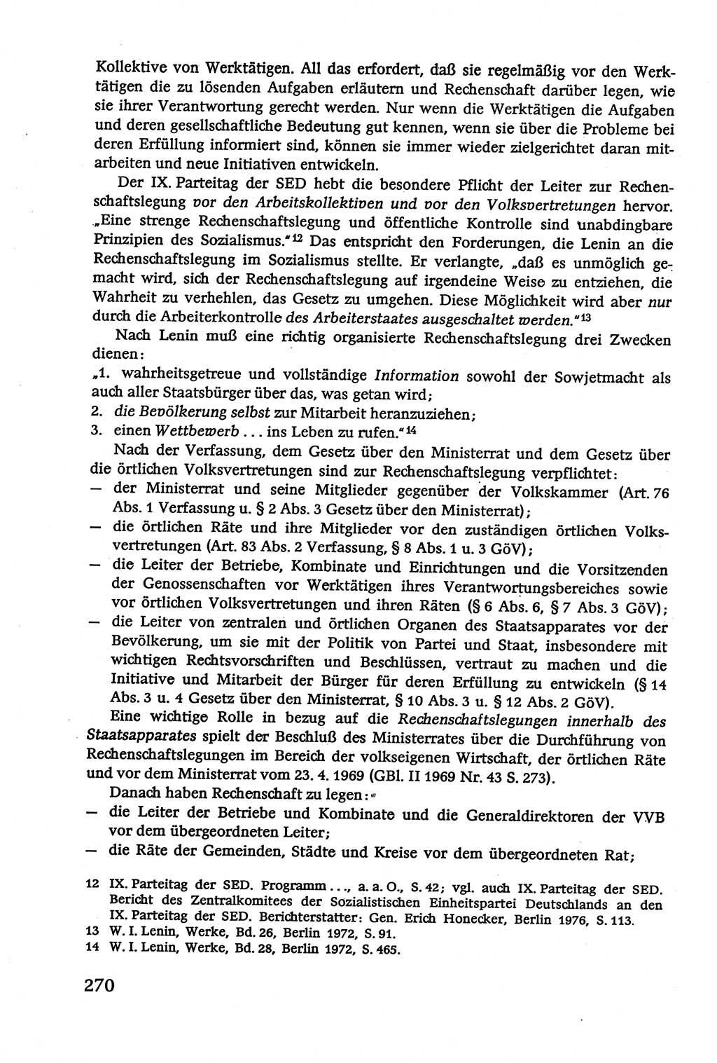 Verwaltungsrecht [Deutsche Demokratische Republik (DDR)], Lehrbuch 1979, Seite 270 (Verw.-R. DDR Lb. 1979, S. 270)