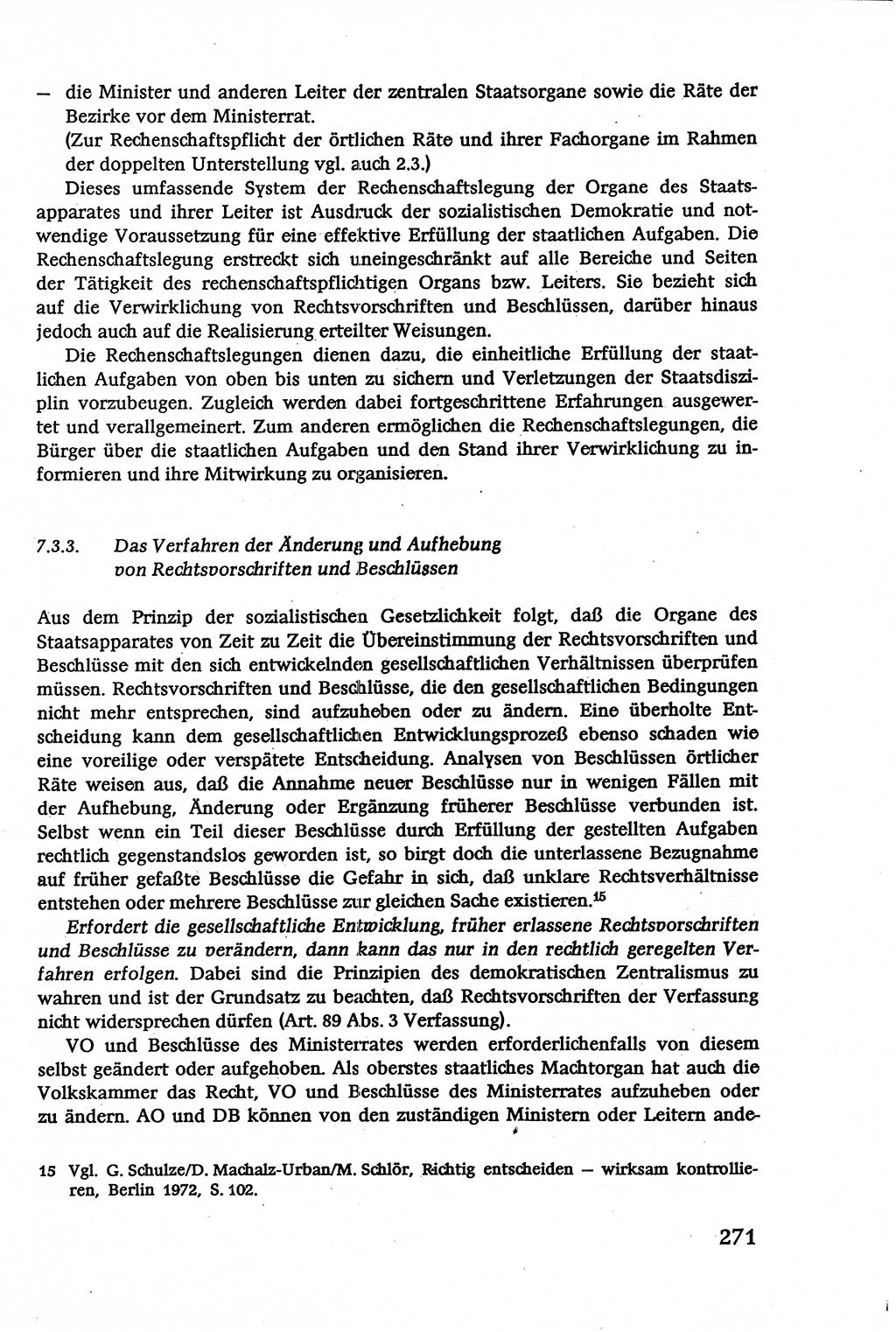 Verwaltungsrecht [Deutsche Demokratische Republik (DDR)], Lehrbuch 1979, Seite 271 (Verw.-R. DDR Lb. 1979, S. 271)
