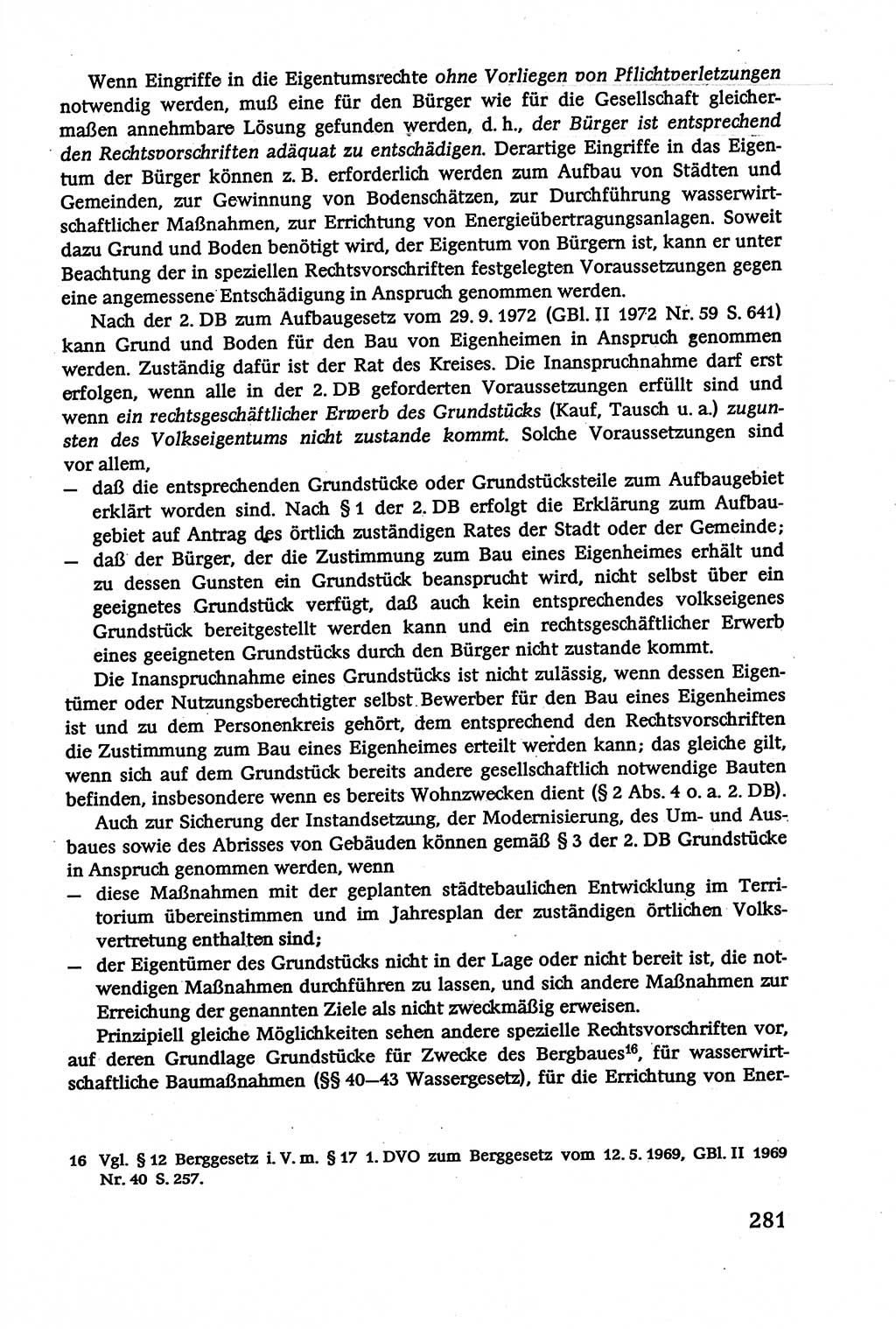 Verwaltungsrecht [Deutsche Demokratische Republik (DDR)], Lehrbuch 1979, Seite 281 (Verw.-R. DDR Lb. 1979, S. 281)