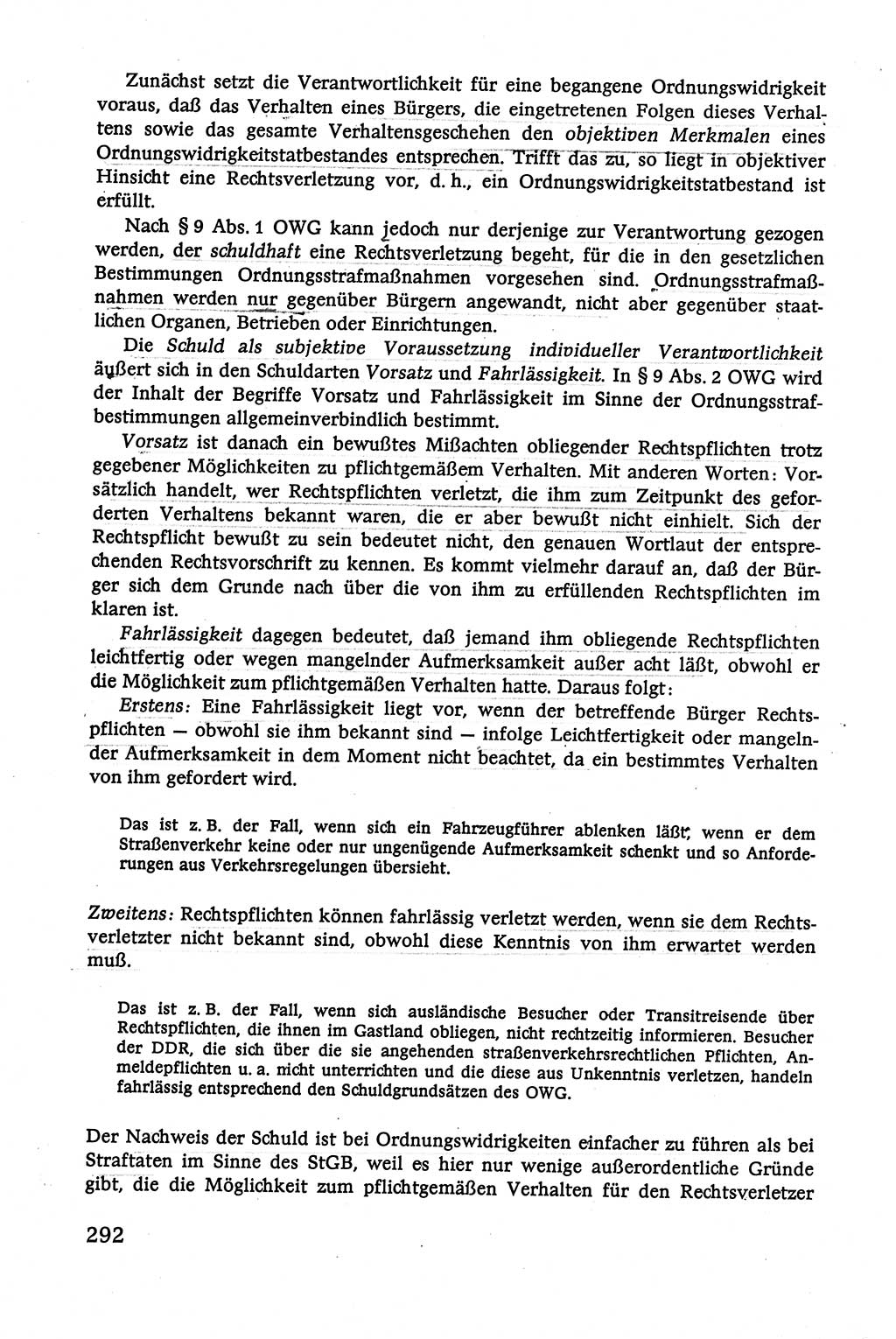 Verwaltungsrecht [Deutsche Demokratische Republik (DDR)], Lehrbuch 1979, Seite 292 (Verw.-R. DDR Lb. 1979, S. 292)