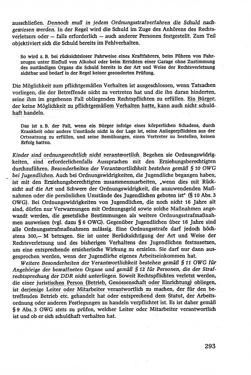 Verwaltungsrecht [Deutsche Demokratische Republik (DDR)], Lehrbuch 1979, Seite 293 (Verw.-R. DDR Lb. 1979, S. 293)