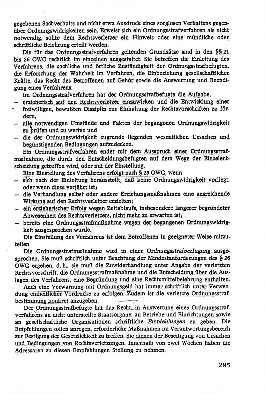 Verwaltungsrecht [Deutsche Demokratische Republik (DDR)], Lehrbuch 1979, Seite 295 (Verw.-R. DDR Lb. 1979, S. 295)