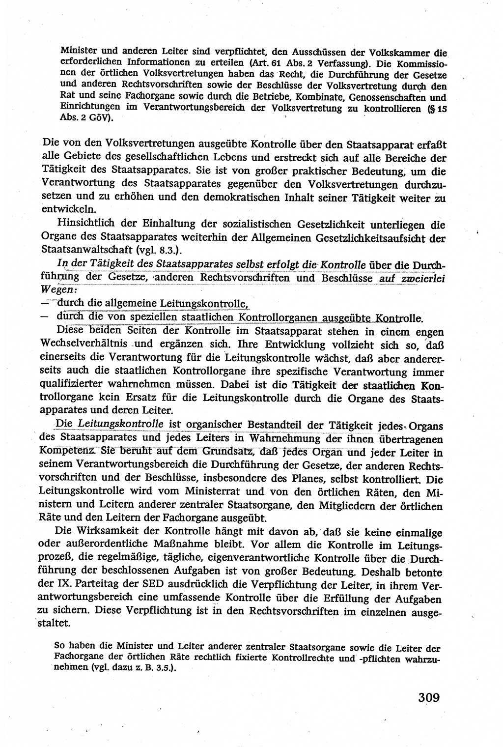 Verwaltungsrecht [Deutsche Demokratische Republik (DDR)], Lehrbuch 1979, Seite 309 (Verw.-R. DDR Lb. 1979, S. 309)