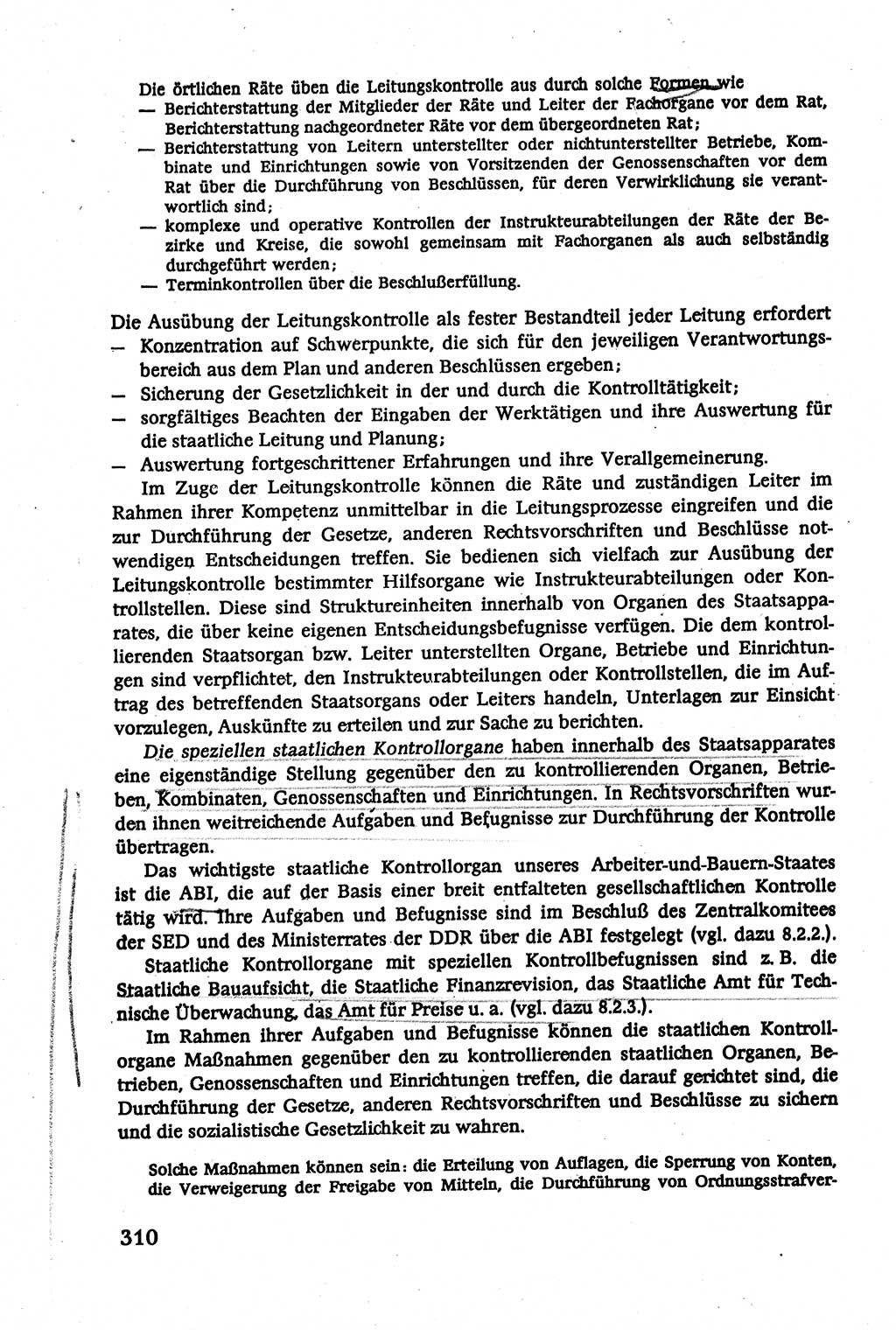 Verwaltungsrecht [Deutsche Demokratische Republik (DDR)], Lehrbuch 1979, Seite 310 (Verw.-R. DDR Lb. 1979, S. 310)