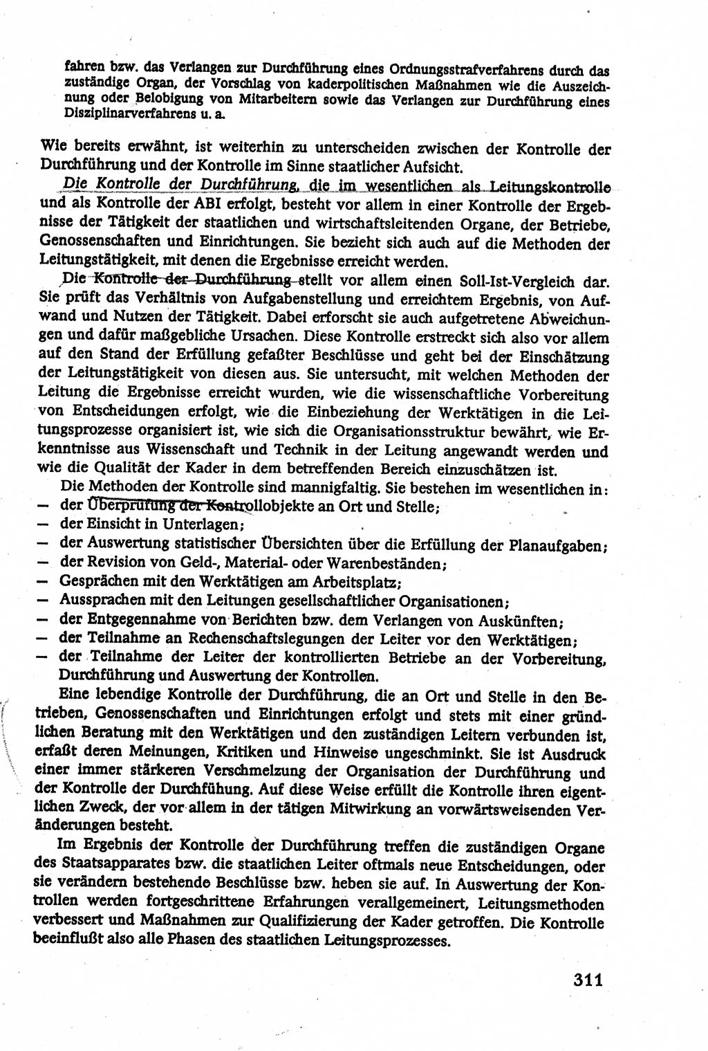 Verwaltungsrecht [Deutsche Demokratische Republik (DDR)], Lehrbuch 1979, Seite 311 (Verw.-R. DDR Lb. 1979, S. 311)