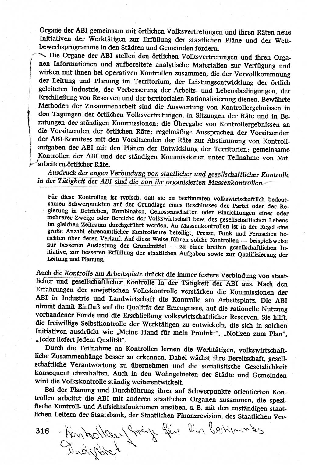 Verwaltungsrecht [Deutsche Demokratische Republik (DDR)], Lehrbuch 1979, Seite 316 (Verw.-R. DDR Lb. 1979, S. 316)