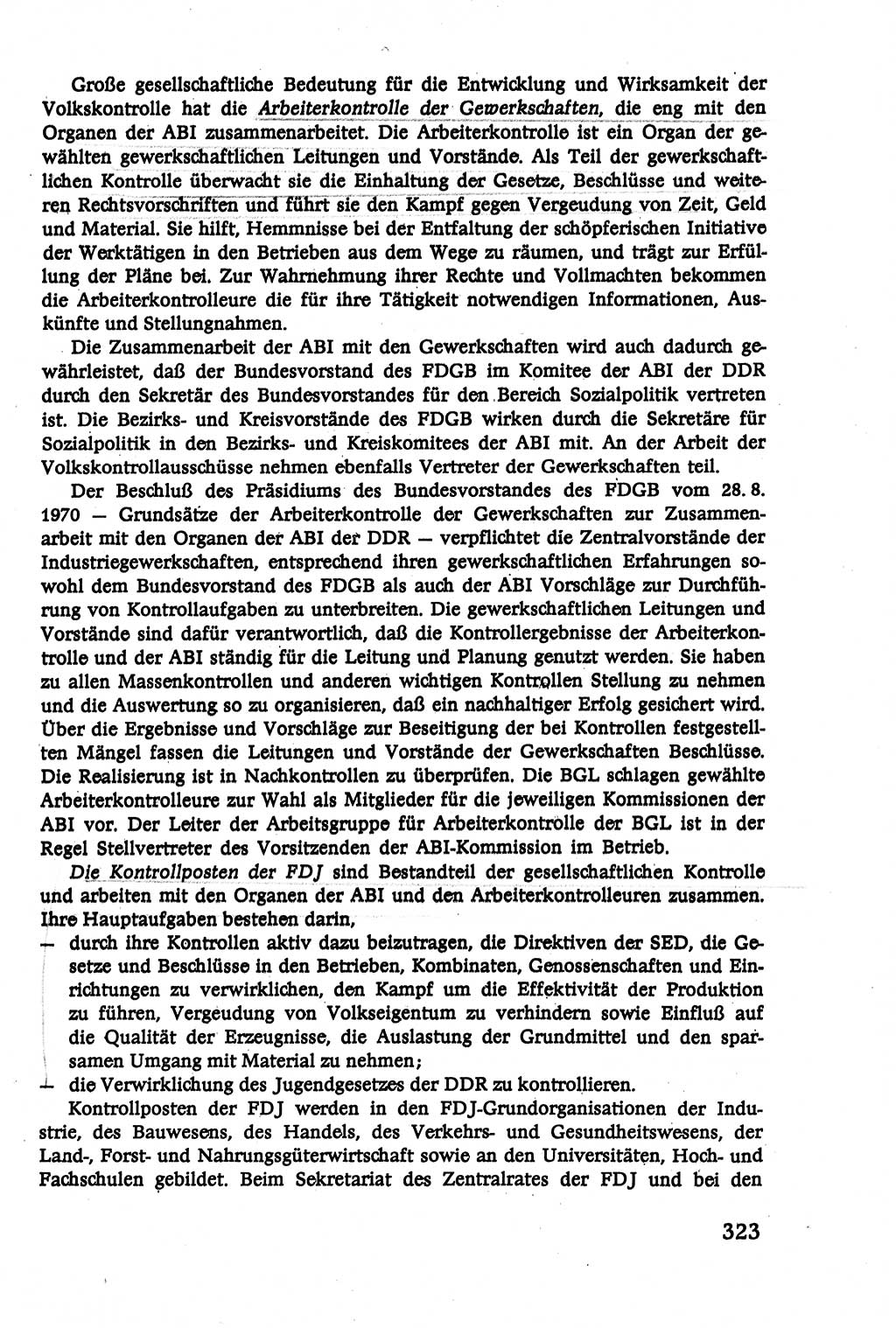 Verwaltungsrecht [Deutsche Demokratische Republik (DDR)], Lehrbuch 1979, Seite 323 (Verw.-R. DDR Lb. 1979, S. 323)