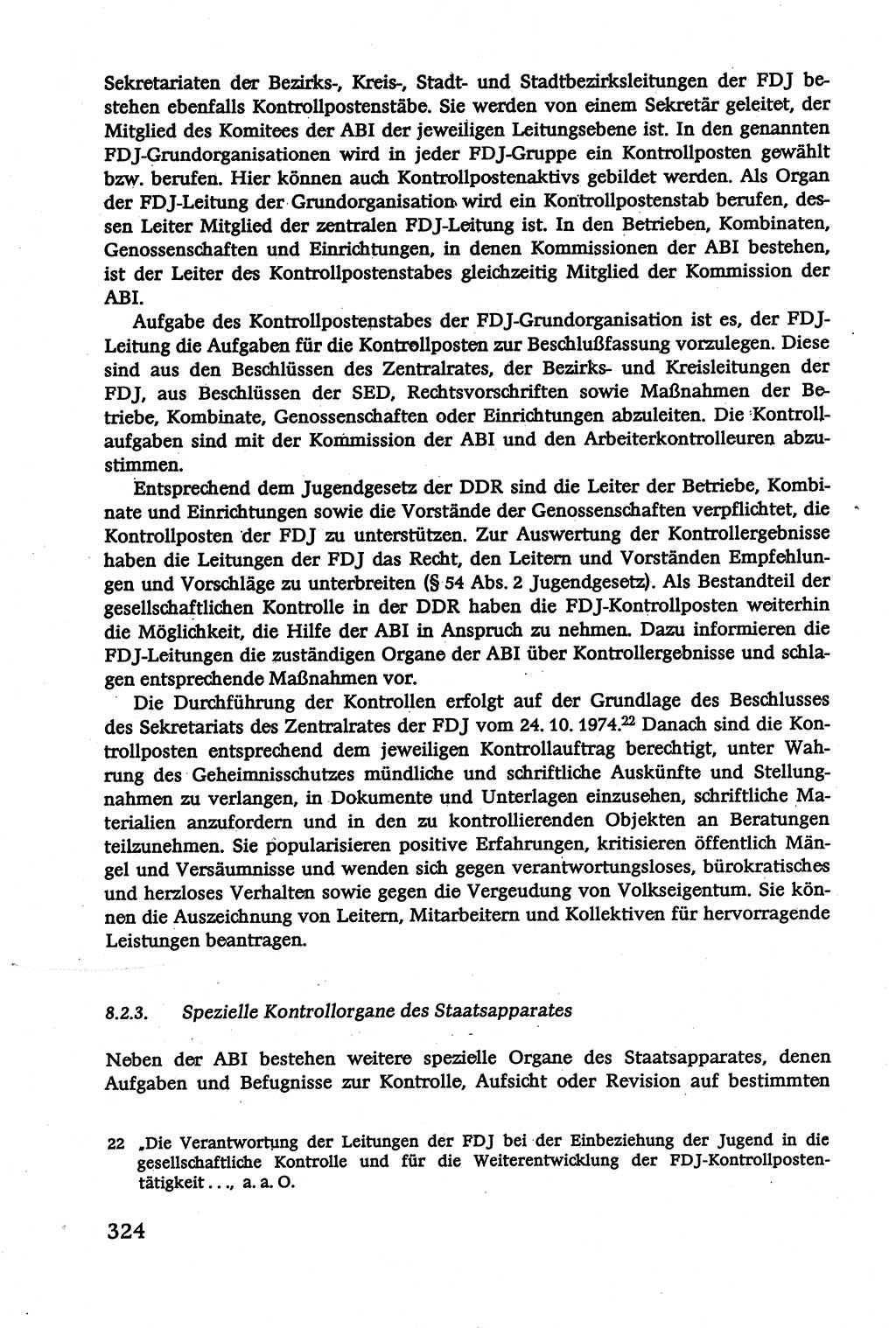 Verwaltungsrecht [Deutsche Demokratische Republik (DDR)], Lehrbuch 1979, Seite 324 (Verw.-R. DDR Lb. 1979, S. 324)
