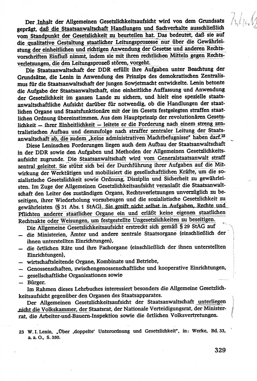 Verwaltungsrecht [Deutsche Demokratische Republik (DDR)], Lehrbuch 1979, Seite 329 (Verw.-R. DDR Lb. 1979, S. 329)