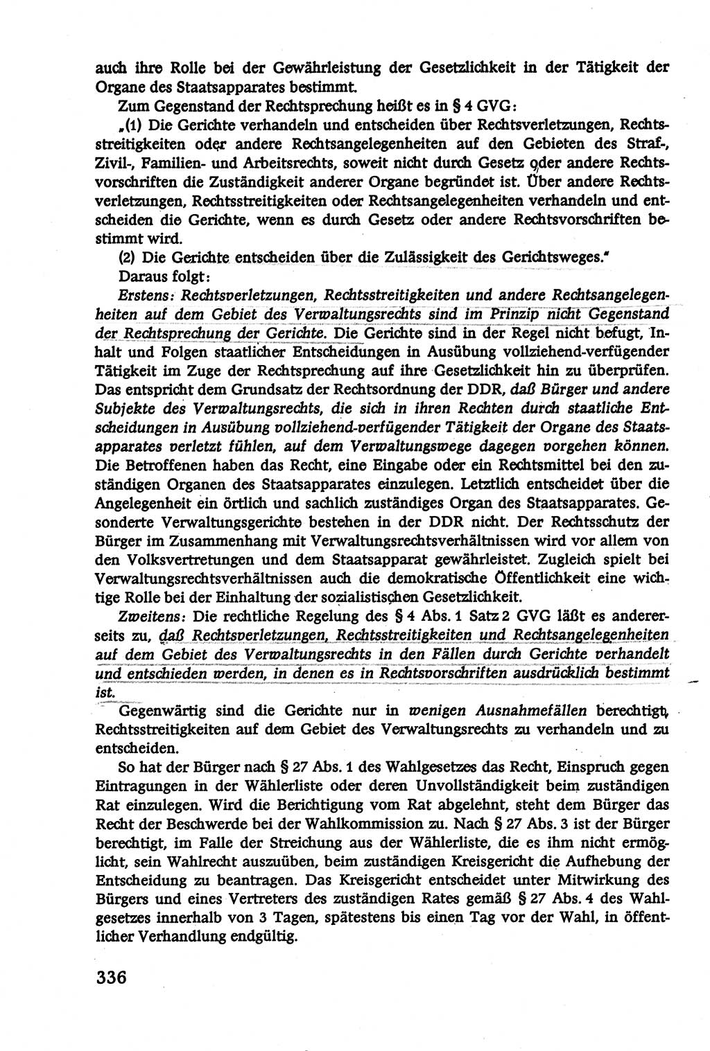 Verwaltungsrecht [Deutsche Demokratische Republik (DDR)], Lehrbuch 1979, Seite 336 (Verw.-R. DDR Lb. 1979, S. 336)