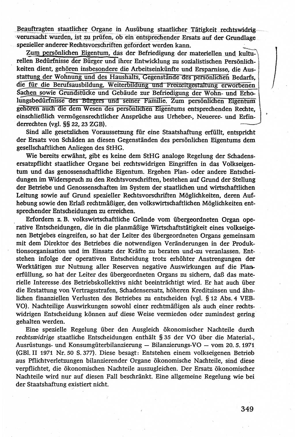 Verwaltungsrecht [Deutsche Demokratische Republik (DDR)], Lehrbuch 1979, Seite 349 (Verw.-R. DDR Lb. 1979, S. 349)