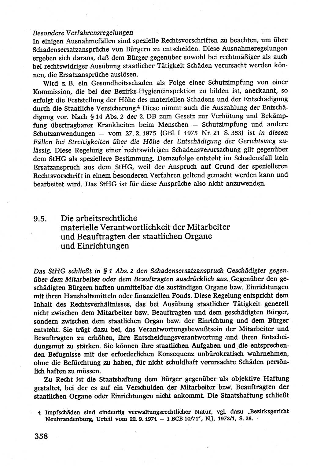 Verwaltungsrecht [Deutsche Demokratische Republik (DDR)], Lehrbuch 1979, Seite 358 (Verw.-R. DDR Lb. 1979, S. 358)