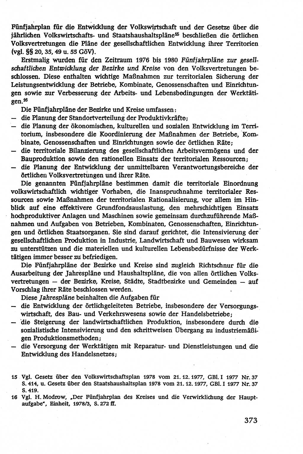 Verwaltungsrecht [Deutsche Demokratische Republik (DDR)], Lehrbuch 1979, Seite 373 (Verw.-R. DDR Lb. 1979, S. 373)