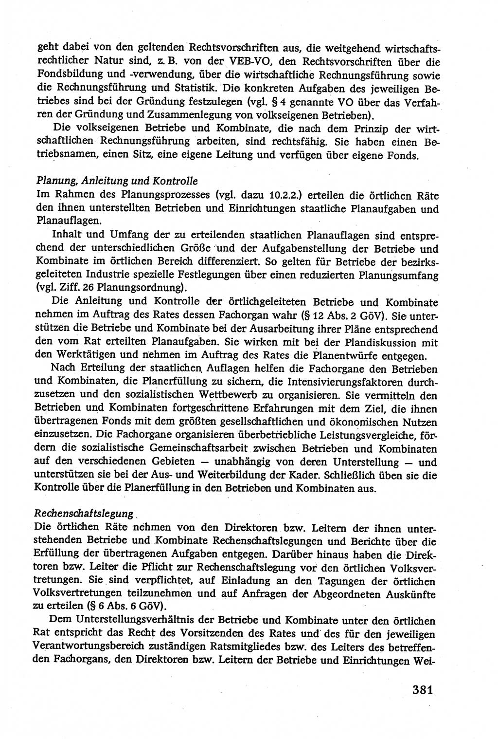 Verwaltungsrecht [Deutsche Demokratische Republik (DDR)], Lehrbuch 1979, Seite 381 (Verw.-R. DDR Lb. 1979, S. 381)