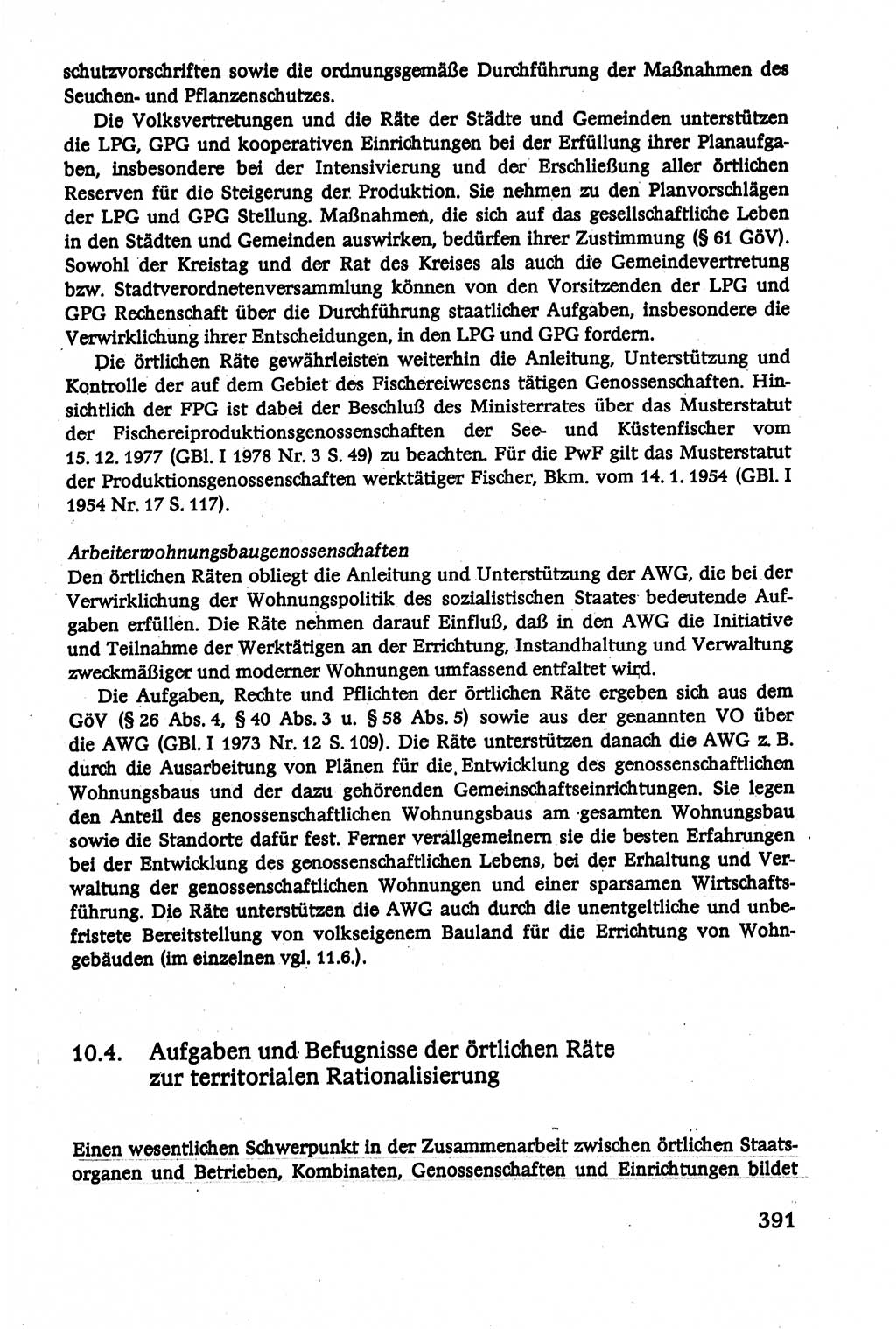Verwaltungsrecht [Deutsche Demokratische Republik (DDR)], Lehrbuch 1979, Seite 391 (Verw.-R. DDR Lb. 1979, S. 391)