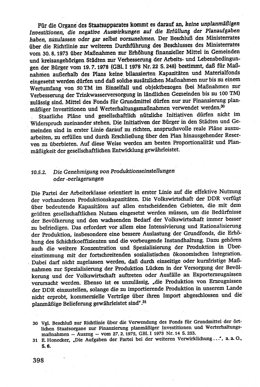 Verwaltungsrecht [Deutsche Demokratische Republik (DDR)], Lehrbuch 1979, Seite 398 (Verw.-R. DDR Lb. 1979, S. 398)