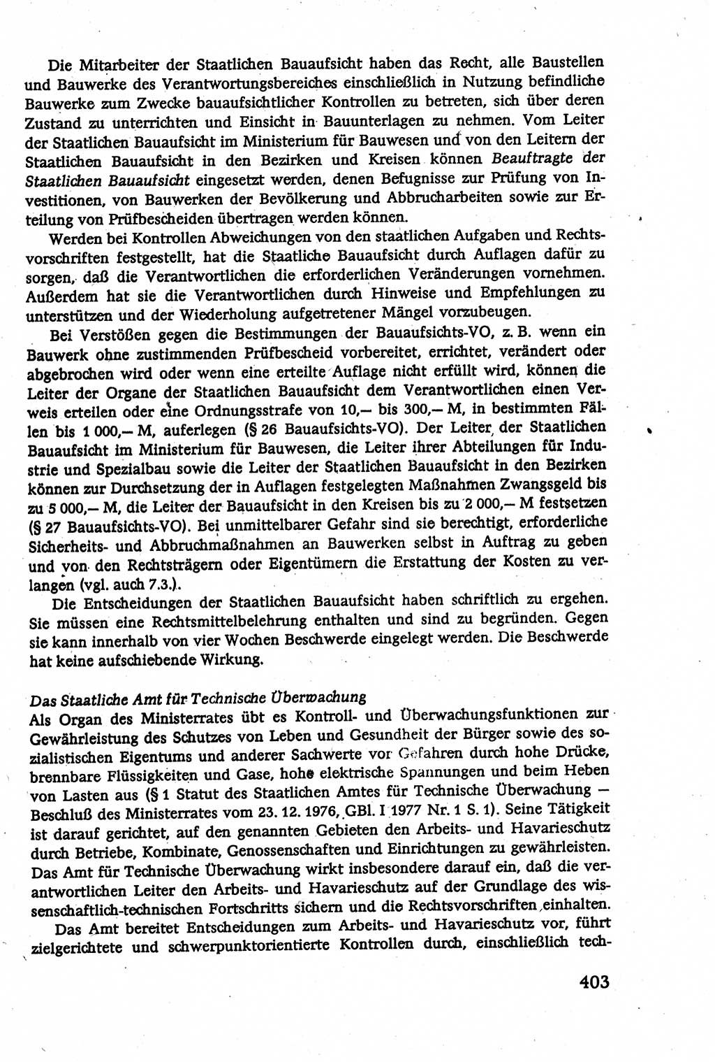 Verwaltungsrecht [Deutsche Demokratische Republik (DDR)], Lehrbuch 1979, Seite 403 (Verw.-R. DDR Lb. 1979, S. 403)