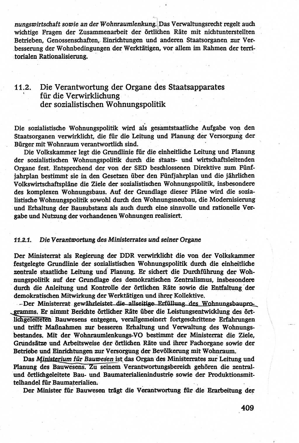 Verwaltungsrecht [Deutsche Demokratische Republik (DDR)], Lehrbuch 1979, Seite 409 (Verw.-R. DDR Lb. 1979, S. 409)