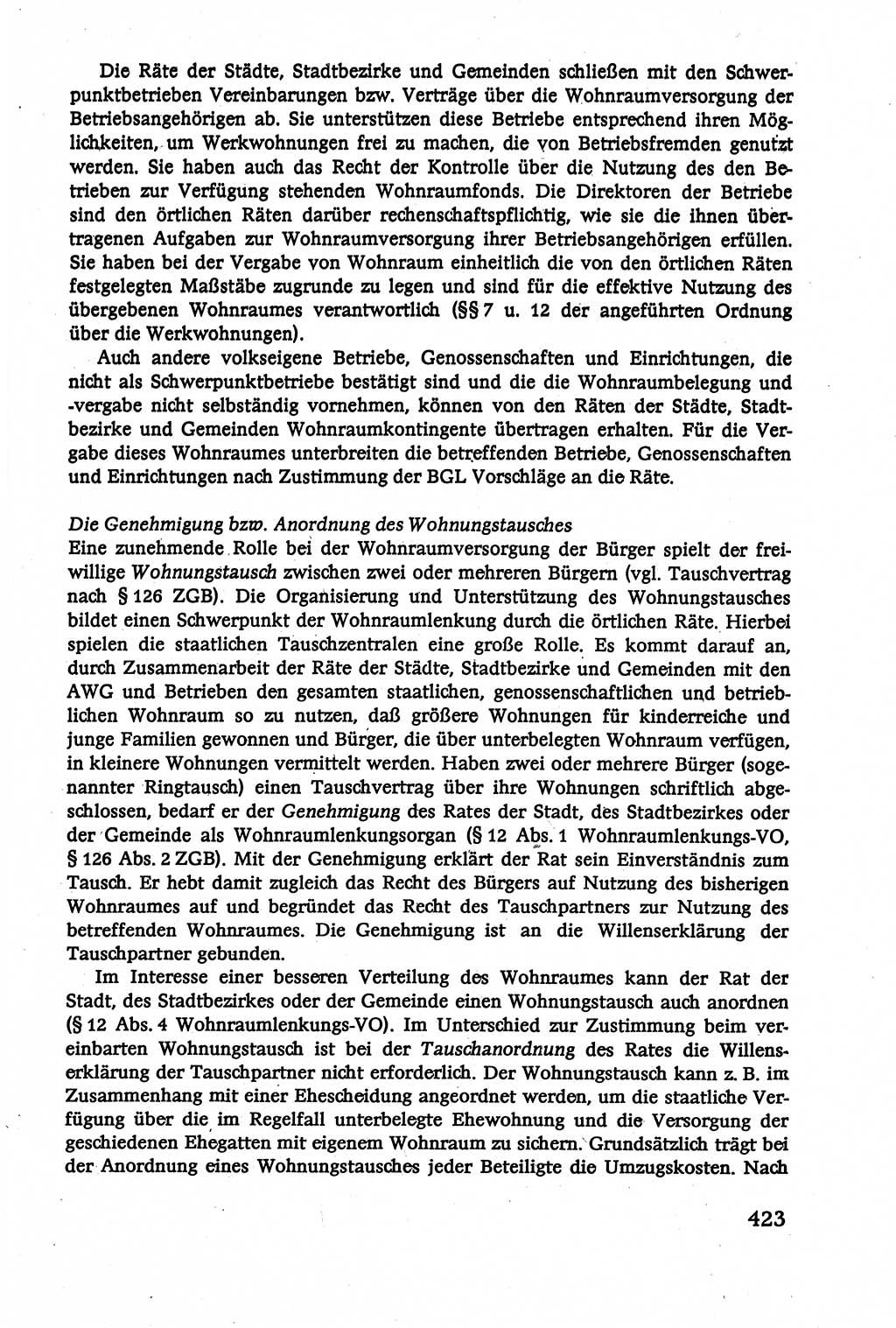 Verwaltungsrecht [Deutsche Demokratische Republik (DDR)], Lehrbuch 1979, Seite 423 (Verw.-R. DDR Lb. 1979, S. 423)