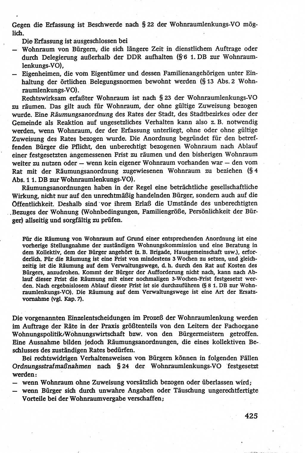 Verwaltungsrecht [Deutsche Demokratische Republik (DDR)], Lehrbuch 1979, Seite 425 (Verw.-R. DDR Lb. 1979, S. 425)